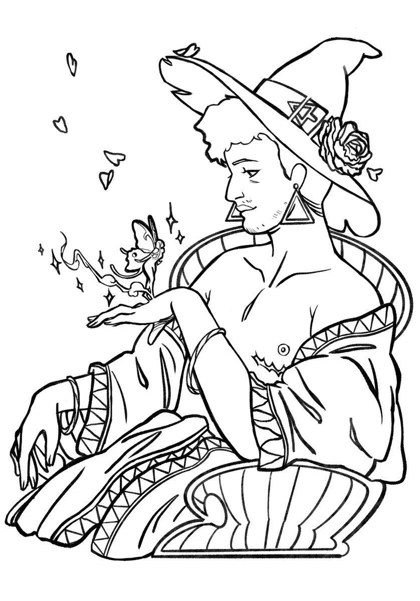 Annalkiss's tweet photo. Du 1er au 8 novembre les précommandes des prints de coloriage sur le thème des sorcièr.e.s ! 8 illustrations sur papier de qualité fait imprimer à nantes ! Suite des illustrations en lien en dessous. Et apprécier 🙏 https://t.co/2mXFyyMtC4