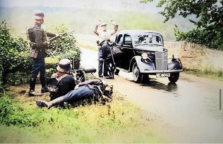 Ballincollig Cork 1939
All roads in and out of the area are under heavy military surveillance.
Why? The towns gunpowder mills were housing 1000 soldiers preparing for a potential Nazi invasion
Only military personnel and the 50 people living in the village were allowed in and out
