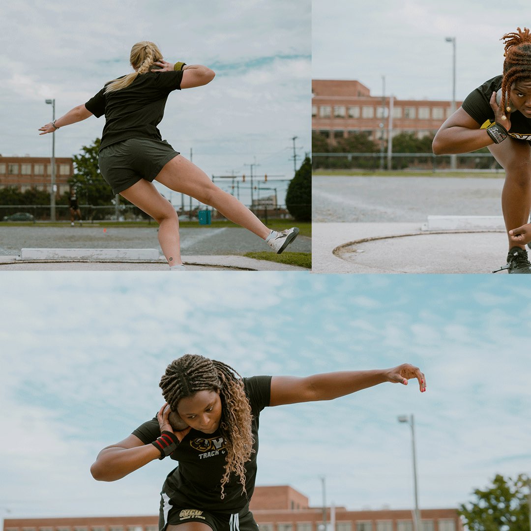 VCUTracknXC's tweet photo. Bomb squad 💣 putting in the work. #Throws #VCUTrack #VCUField #Throwsquad #Shotput #hammer #Discus #weightthrow #LetsGoVCU #ThisIsRamNation https://t.co/Mah9QDr6PC