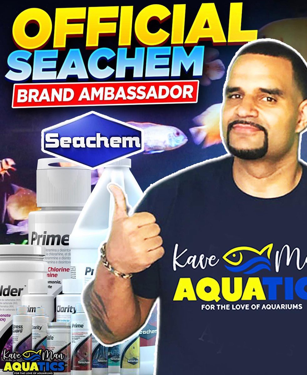 seachem's tweet image. Please help us welcome our newest Seachem Ambassador, @kavemanaquatics (IG, YouTube)! Kev, as many of you know is a long time supporter of our brand and we are more than excited to have him on board as an official Seachem Brand Ambassador!