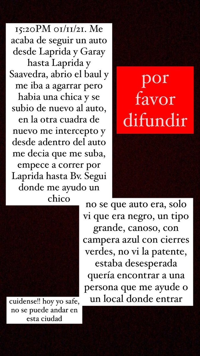 Sofficastano's tweet photo. todavia estoy en shock y temblando del miedo, no quiero volver hacer ni media cuadra sola en esta ciudad del orto, no me para la cabeza un segundo de pensar que me hubiera pasado si me agarraba. cuidense todas por favor!!! https://t.co/T4qwsRb2Qg