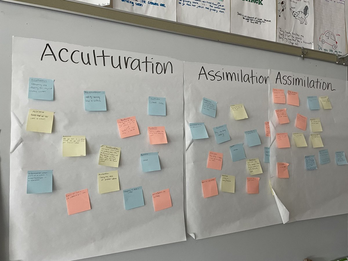 KevinPoduska's tweet photo. Frosh Eng students construct a review of concepts from Human Geo as they make interdisciplinary connections in English. Awesome #CriticalThinking! How cool!  #YorkInterD #ThisisYork #ForwardTogetherD205 @ajroub @shahebags @DukeSSdept https://t.co/bE3l4DQNJv