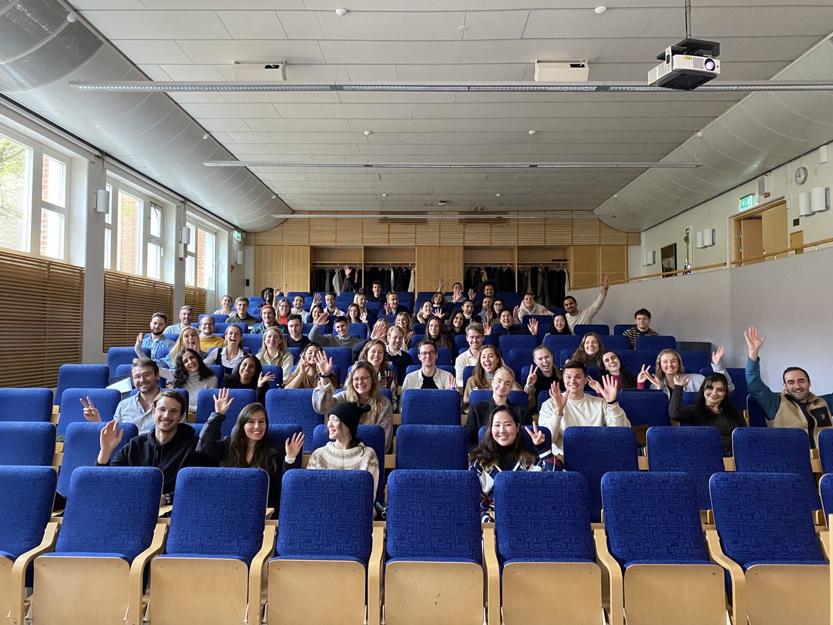 LU_entrepreneur's tweet photo. After 21 months of virtual learning, we finally had our first class #oncampus today and we're super psyched! Check out the excited faces of students of our Master's Programme as we kick off our Business Model Development module 🎓🙌 https://t.co/UQqaPLhT63