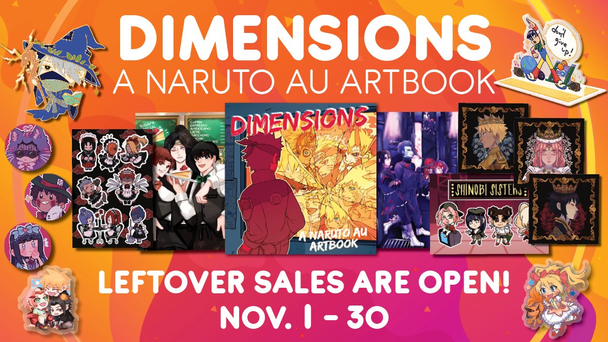 DimensionsZine's tweet photo. 🐲 Leftover Sales 🐲

Calling all Naruto fans! Did you miss out on snagging a copy of Dimensions? Well, this one's for you! Leftovers are open until Nov.30 and stock is limited, so be quick!

🛒 UK/EU: https://t.co/dKpsiEyVGK
🛒 Elsewhere: https://t.co/bAeJkffhBf https://t.co/ylBFxtNsYU
