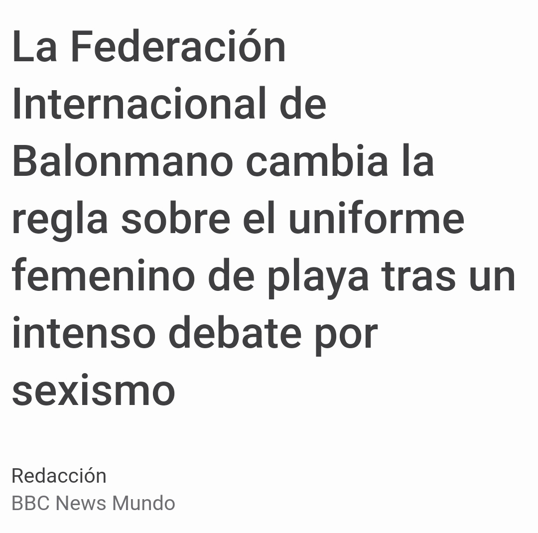 TeresaRodr_'s tweet photo. Este verano multaron a las jugadoras de balonmano playa femenino de Noruega por negarse a jugar en bikini.

Hoy su acción ha conseguido que se cambie esa regla machista.

Las peleas y los símbolos sirven. https://t.co/GPCIoNsjYZ