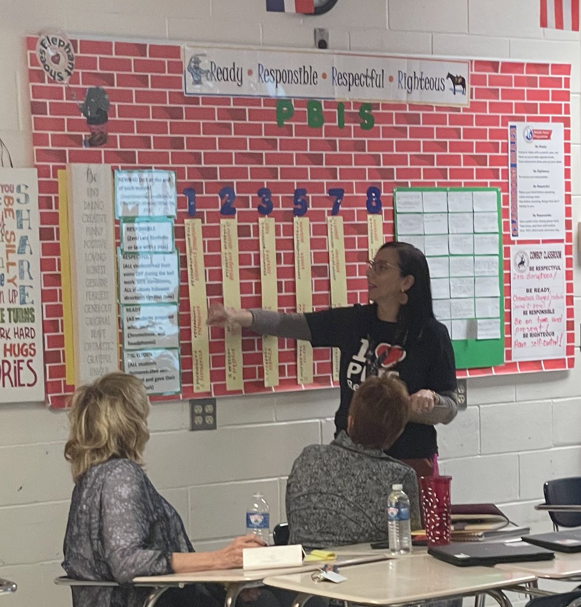 SRMSCowboys's tweet photo. @PBISRewards was the topic of our next session with @KarenPagan313 and @MsMicheleHolmes where teachers focused on recognizing students for meeting classroom behavioral expectations. #sdircpdday https://t.co/i3BPnpTxUe