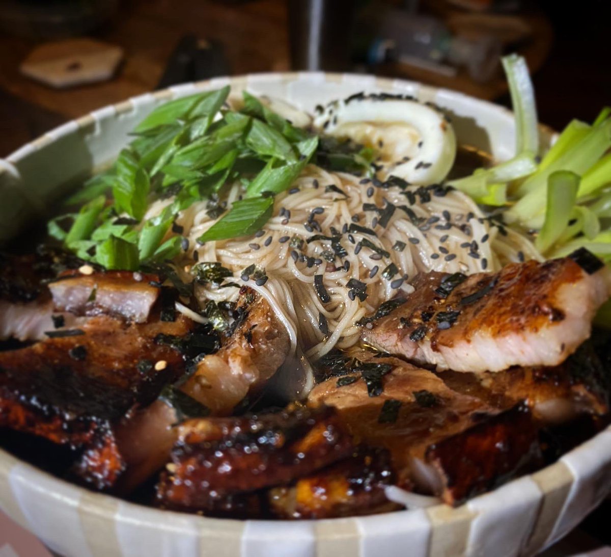 VanHairoine's tweet photo. Halloween was epic and so was this ramen made by my love @JaiField 🍜❤️
#ramen #asiancuisine #yummy #dinner #delicious #noodles https://t.co/sj2R5npDaW