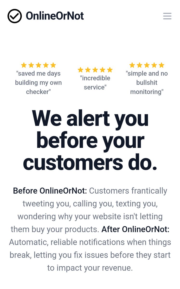 Just noticed <a href="/Online_Or_Not/">Online_Or_Not</a>'s landing page lacked swear words. 

As an Australian, I humbly apologise, and have fixed the issue: