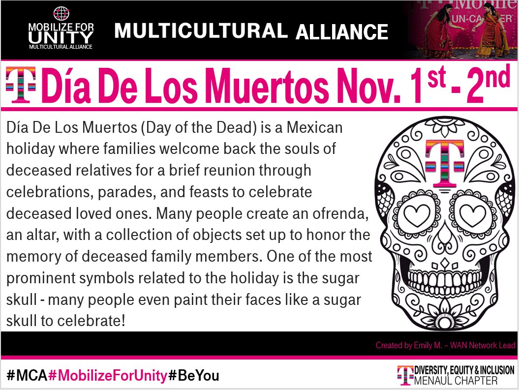 team505menaul's tweet image. Remembering &amp;amp; honoring the dearly departed. 💀 🏵

#SomosMagenta #MCA #MobilizeForUnity #BeYou