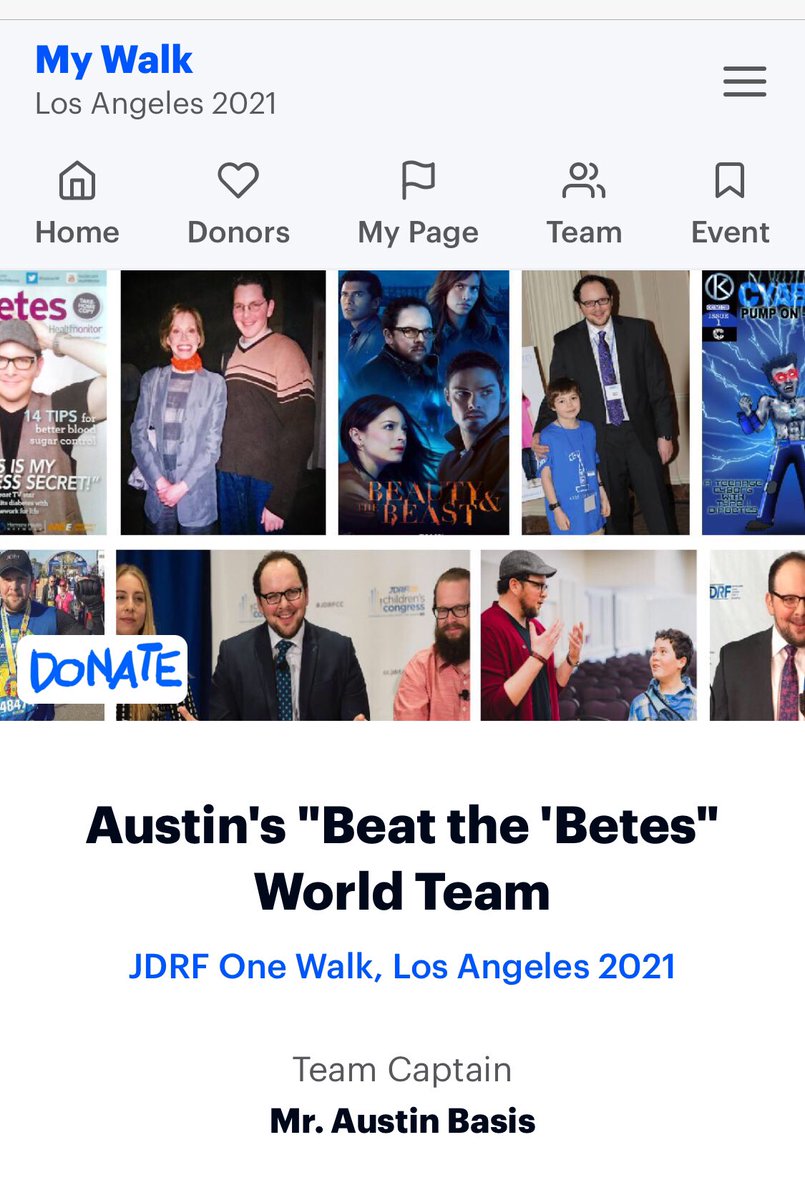 AustinBasis's tweet photo. We’re a week away from @jdrfsocal_la’s #OneWalk & my fundraising has been slacking. 🤦🏻♂️ Please help me get closer to my goal of $3,600 ($100 for every year I’ve had #Type1Diabetes). Be a #T1Dchampion & DONATE to help turn #TypeOneToTypeNONE:
https://t.co/NCTDxszSK5
SHARE/RETWEET https://t.co/PUl50pZEzy