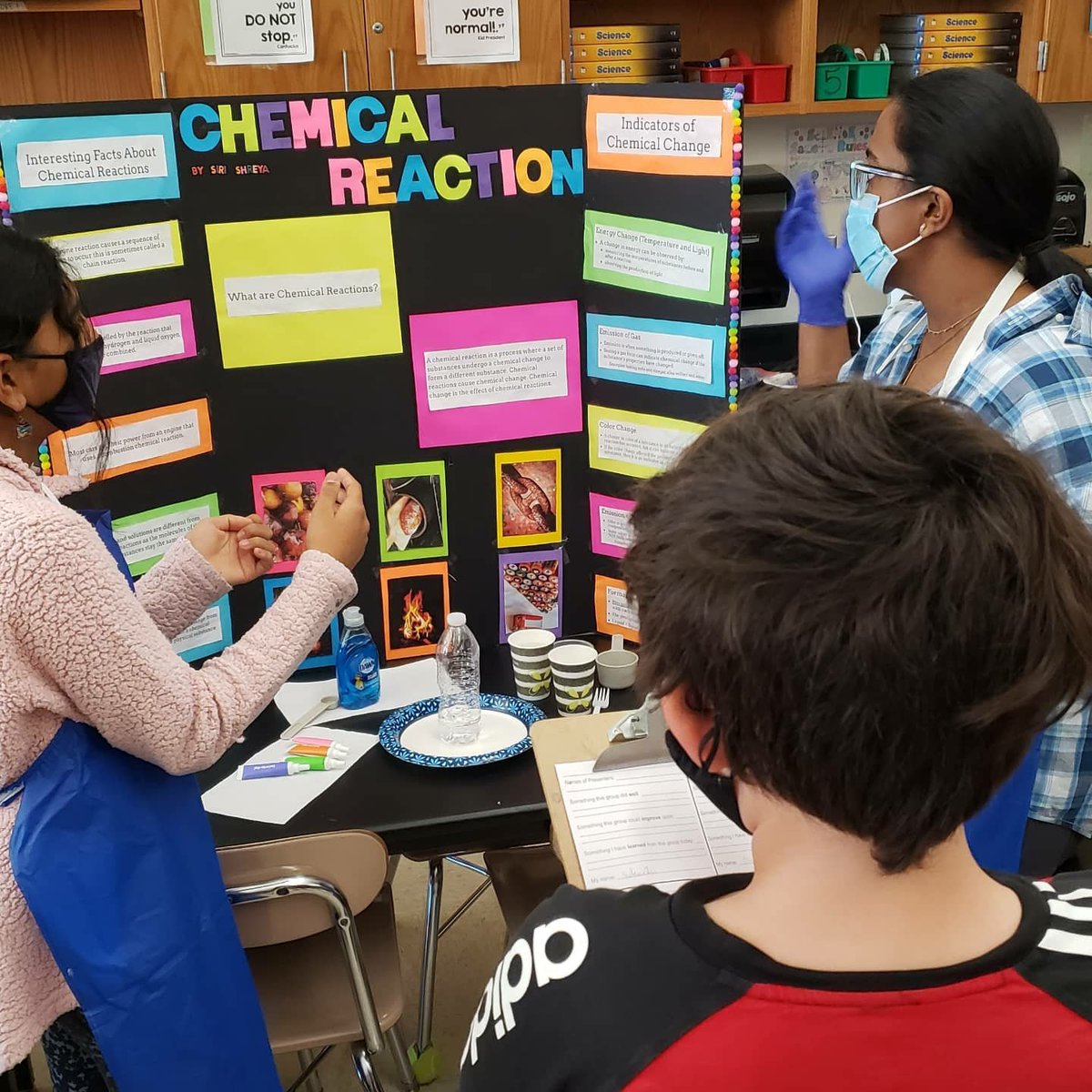 MrsHoyleScience's tweet photo. One of my favorite days of the year!! I love watching my former students teach my current students! @McCaslinsClass you rock!!! @MrsMurray_MPMS @MPMSleopards #verticalallignment #iteachscience #sciencerocks #STEAM https://t.co/adL4nZneuW