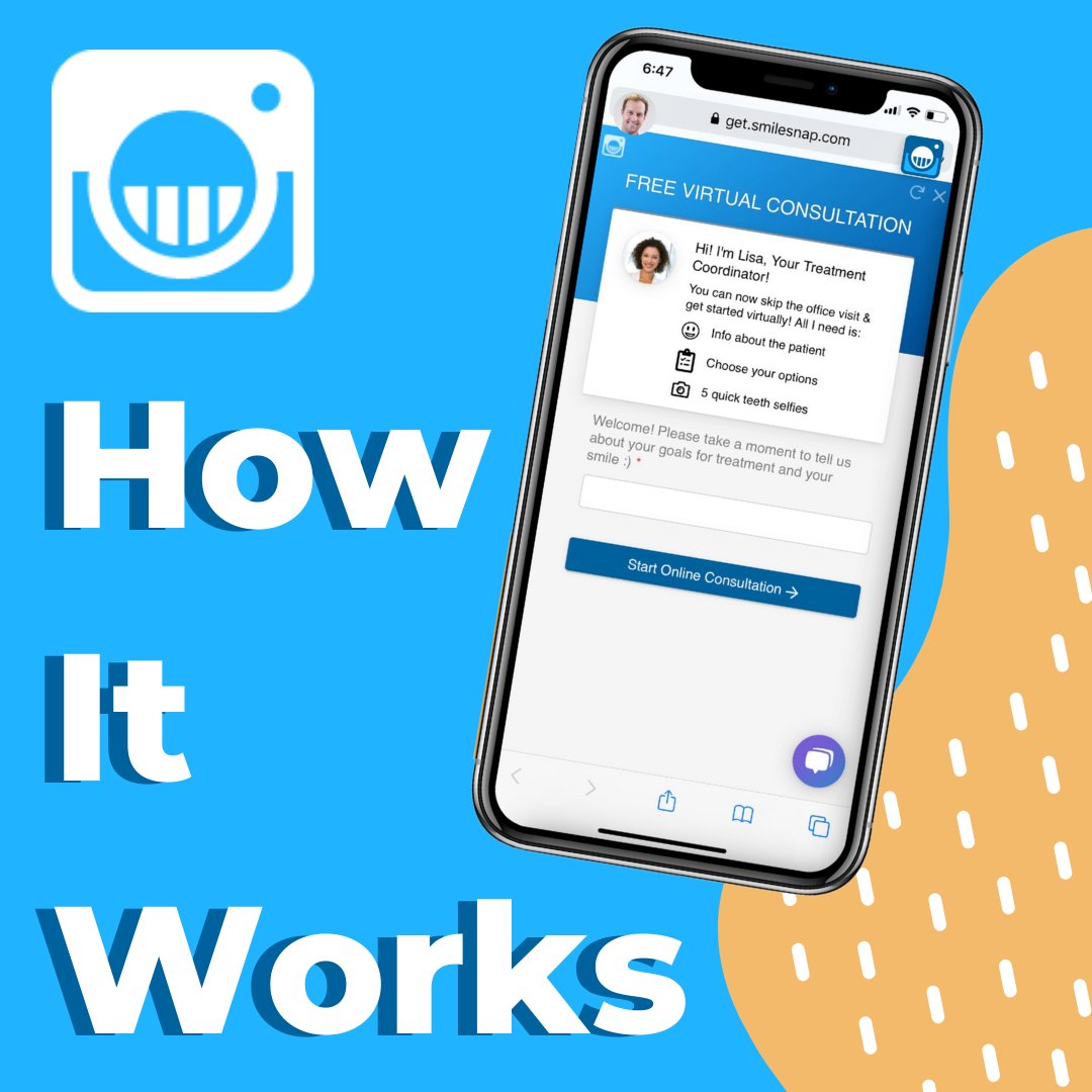 SmileSnap_'s tweet photo. Curious about SmileSnap but not exactly just how you would juggle your regular day in the office with virtual consultations? 🧐

Swipe to see how our #virtualconsultation technology works! In less than 2 minutes, you can complete our VC process from START➡️FINISH. https://t.co/KZSAAc2oha