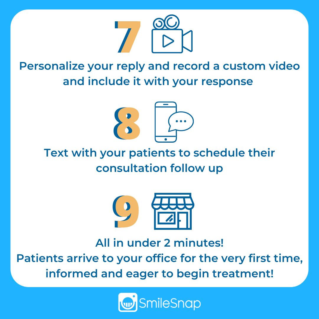 Curious about SmileSnap but not exactly just how you would juggle your regular day in the office with virtual consultations? 🧐

Swipe to see how our #virtualconsultation technology works! In less than 2 minutes, you can complete our VC process from START➡️FINISH.