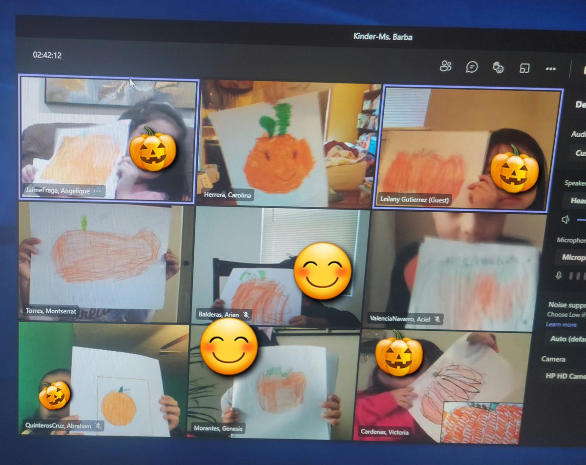 EBarbaML's tweet photo. It was a virtual Halloween for us this school year and we made the best of it.
We practiced following step by step instructions and how to ✍ and 🗣 in complete sentences all while having fun
#kinderstuff @HISDMultiPrgms
#characterpumpkins https://t.co/yVdAEbQ2Dz