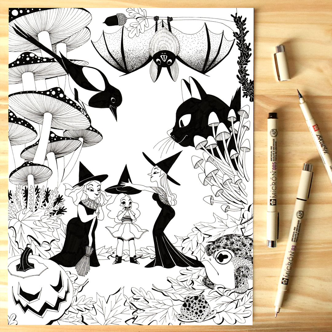 Last #inktober2021 

#Inktober #kidlitillustration #Halloween