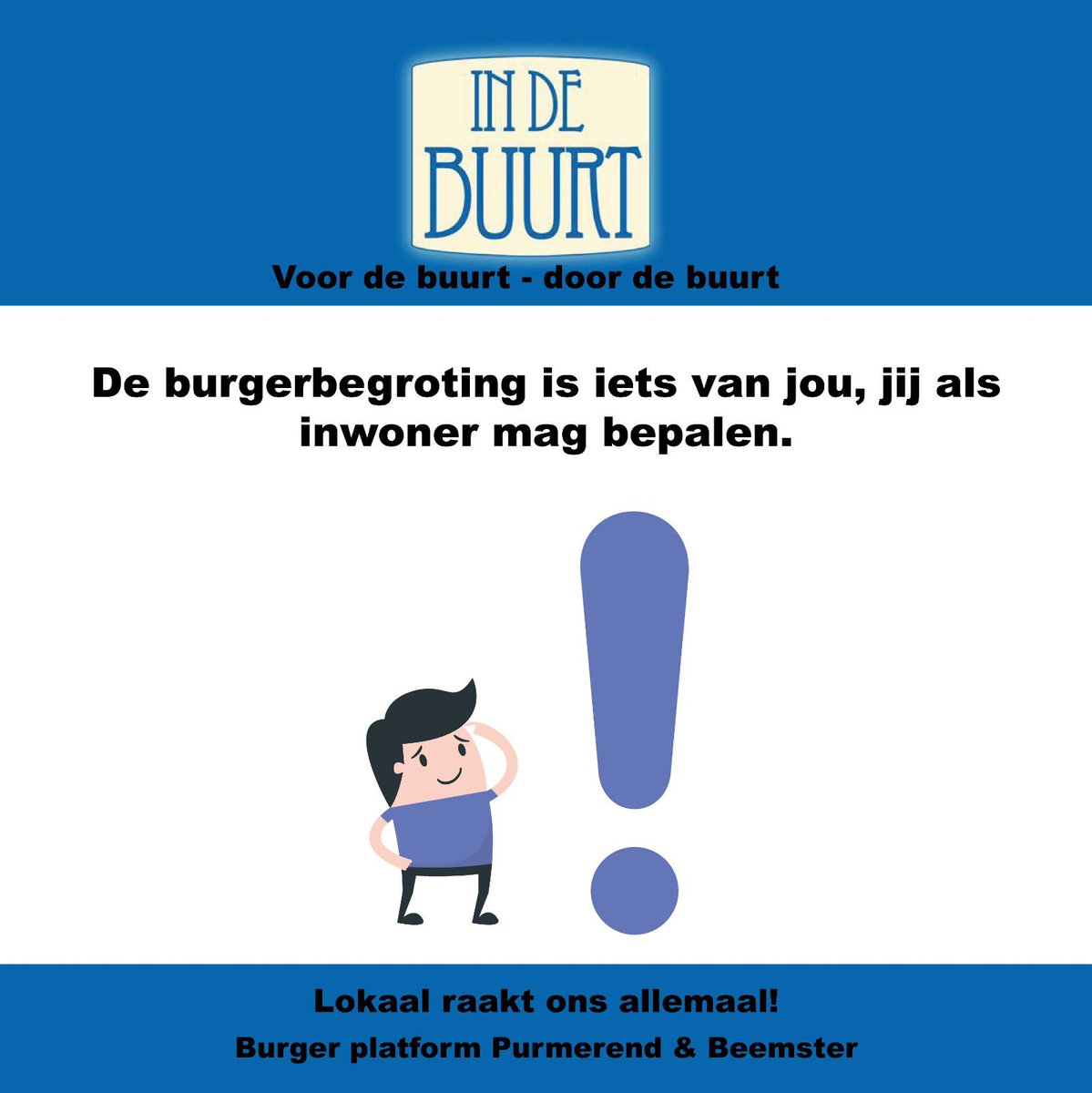 metdebuurt's tweet photo. Het zou toch mooi zijn als burgers voor  hun wensen en ideeën voor en in de buurt een burgerbegroting tot hun beschikking hebben. Waarin zijn zelf keuzes maken welke geld waarvoor beschikbaar is. #burgerplatform #purmerend #beemster https://t.co/Z4TotT6DGE