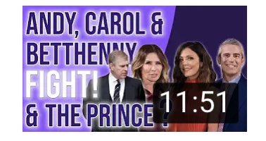 Danawilkey's tweet photo. NEW Andy, Carol & Bettheny FIGHT! & the Prince? And a few other bits https://t.co/bTNgLjIweh via @YouTube #RHONY #carolradziwell #PrinceAndrew #andycohen #betthennyfrankel #Royals #RoyalFamily #decadish #danawilkey #teddimellencamp #rhobh https://t.co/pqQvoWGasZ