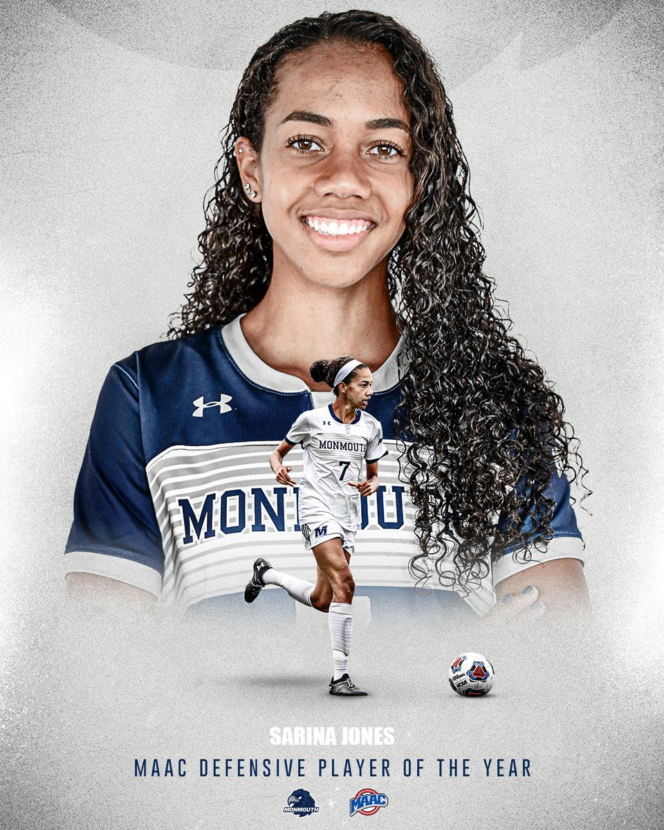 MonmouthHawks's tweet photo. Hands down the best defender in the MAAC. 

That's back-to-back defensive player of the year honors for Sarina Jones! 

#FlyHawks https://t.co/0mPX35xZAo