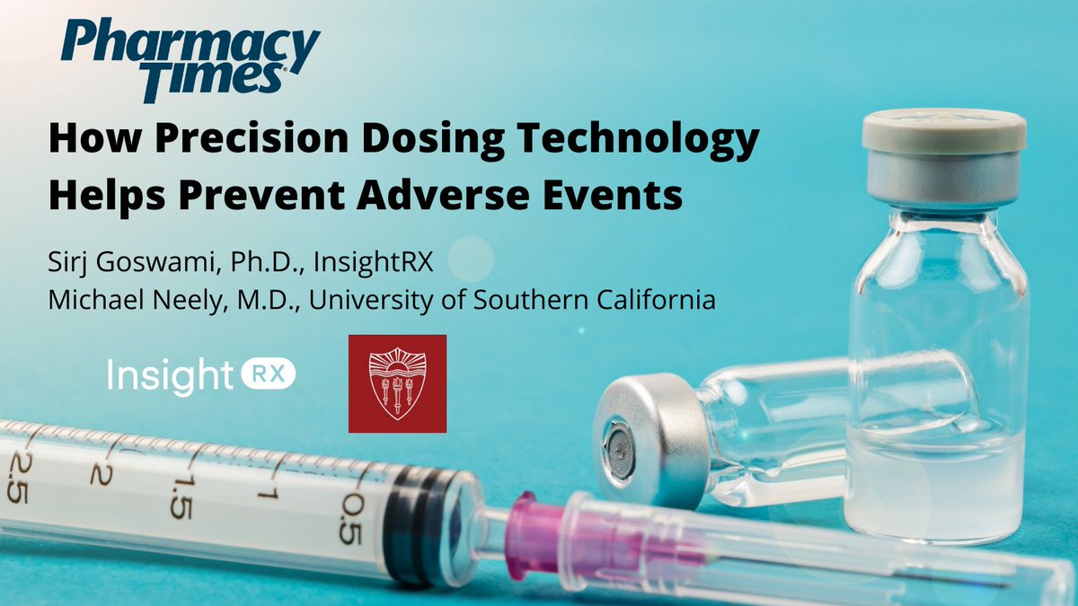 Precision dosing helps prevent adverse events by limiting clinicians’ alert fatigue and predicting patient response. InsightRX CEO @SirjGoswami and Dr. Michael Neely explain how #PrecisionDosing impacts #PatientSafety in <a href="/Pharmacy_Times/">Pharmacy Times</a>: bit.ly/3mxShLj #precisionmedicine