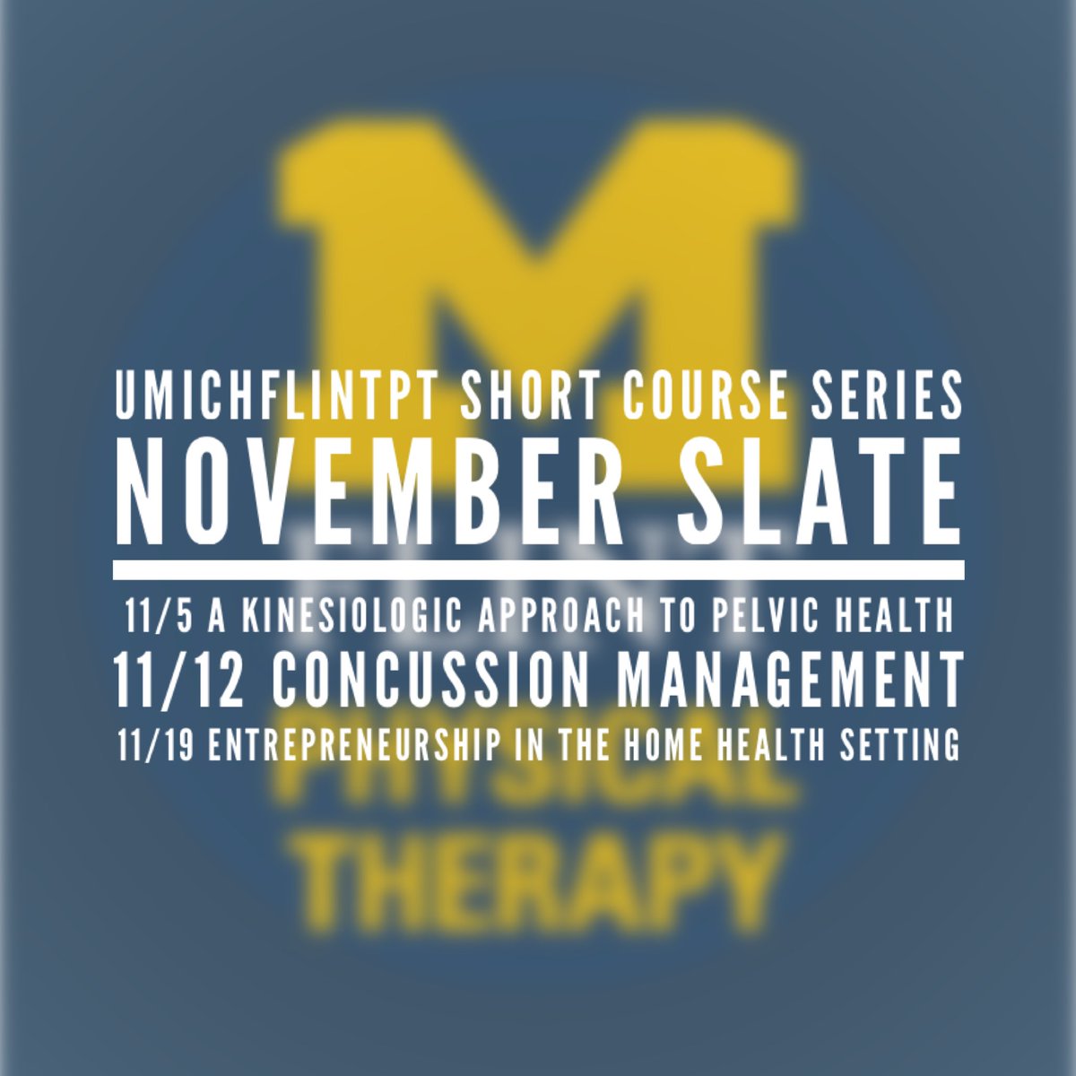 UM-Flint PT Dept. tweet media