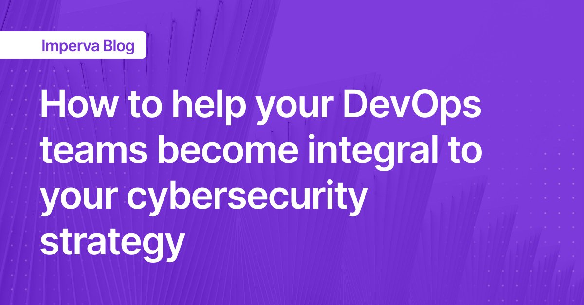 imlebin's tweet photo. How can you get your #DevOps and SecOps teams to work together to get #API security risks under control?

A cooperative feedback loop! @Imperva's blog explains. https://t.co/Tj3Ee3owfa #TeamImperva https://t.co/hFw6JCvvxS