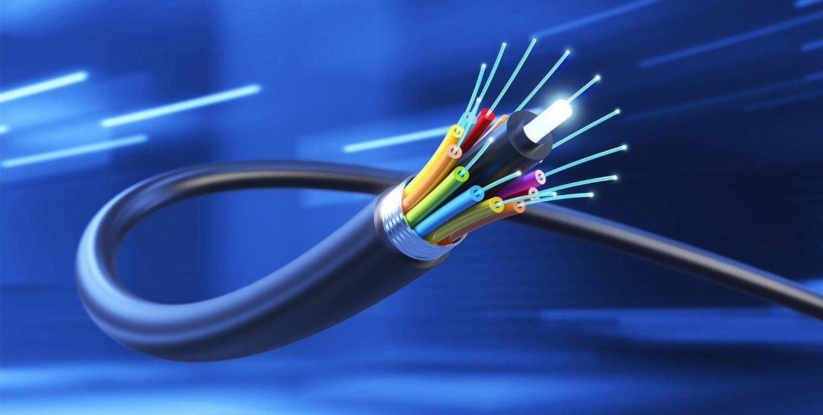 ATTBuzz's tweet photo. Fiber-optic internet is capable of carrying up to 44 terabits per second. That’s about 1 million times faster than the current average internet speed in the U.S. Find out how Frontier's #FiberOptic internet plans can suit different customer needs 🚀 #FYBR https://t.co/w3GLhPLYsV https://t.co/fstQyOm03g