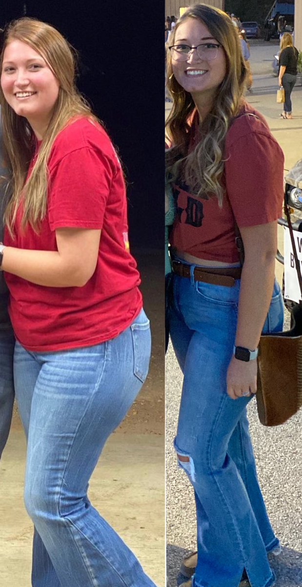 krgraves14's tweet photo. I’ve lost 25 lb this year and haven’t really seen a difference until I saw the first pic. I’m so proud of myself 

nov 2020 ➡️ sep 2021 https://t.co/Yh6eVP9wIF
