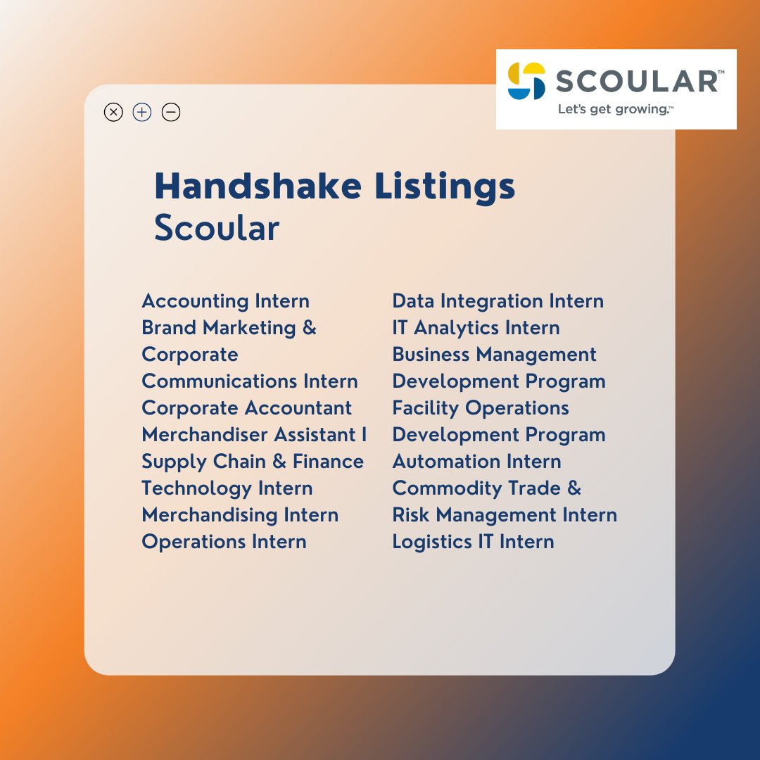 MUCareerStudio's tweet photo. They have lots of opportunities up on Handshake! 🤝 https://t.co/fAb1SQ2WKT