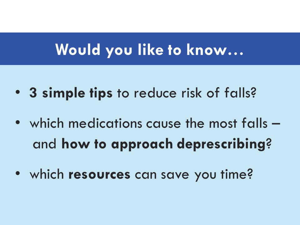 RPh_Nicole's tweet image. Ontario family physicians - sign up for an academic detailing appt for answers to these questions &amp;amp; more: cep.health/academic-detai…. 
Falls Tool: cep.health/falls-preventi…. 
@janetdangkeske @TChanMD @ThamesValleyFHT @westernuFamMed @ecmsdocs @HuronPerthOHT @CK_OHT @CEPhealth
