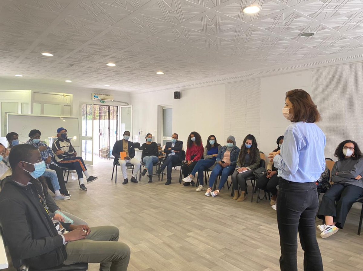 ALDAAFRICA01's tweet photo. camp de cohésion sociale à #Tunis 
#PISC2: Programme d'insertion socio-culturel des migrants en Tunisie. Projet de l' #ALDA soutenu par Terre d'Asile Tunisie - Maison du Droit et des Migrations https://t.co/siMSIzOt4p