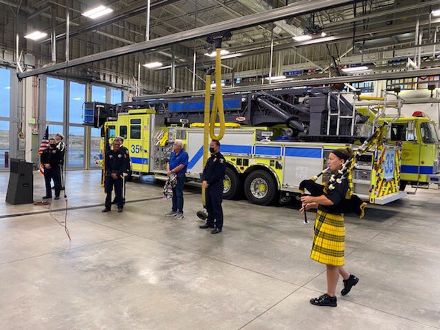 Firefighter Daniel Frates was commemorated w. #DenverFireDepartment 'Aloha Send-Off' celebrating his retirement after serving 31 yrs. #ChiefFulton, Command Staff & Honor Guard presented DFD Flag & DFD Retirees presented a Hawaiian shirt amongst his Station 31’s crew. https://t.co/kRkfUOFL0a