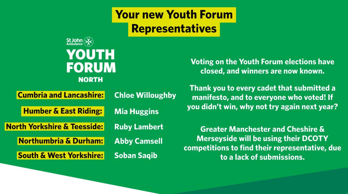 The Youth Forum is proud to announce our new elected representatives for 2022. Thank you to everyone who voted, and we can't wait for our new reps to get involved!
If you didn't succeed this time, why not re-apply next year, or try our Cadet of the Year competitions!