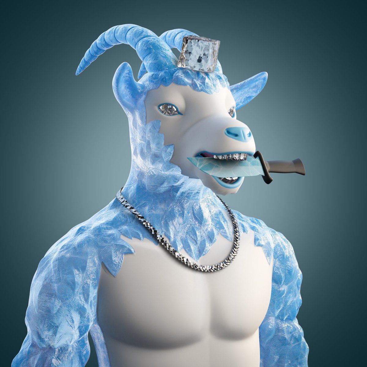 GOAT_SOLNFT's tweet photo. Our special ICY GOAT for the @IcedKnife G.O.A.T. 🥶

#NFTCommmunity https://t.co/fA3GOctcJD