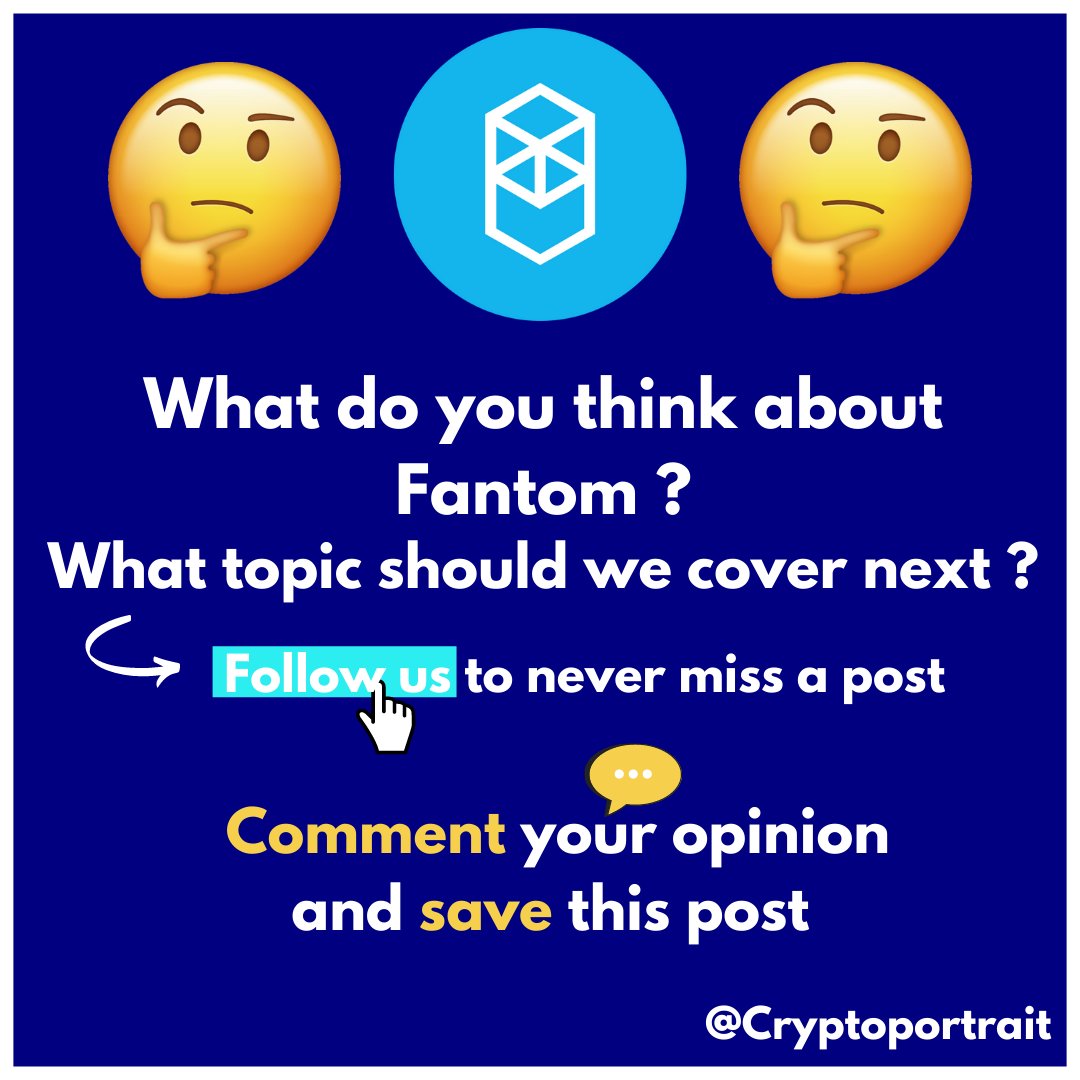 cryptoportrait's tweet photo. Today we want to introduce you to #fantom .
Tell us in the comments what you think about #ftm and its future. 🤔

We hope you enjoy our educational content.🎓
Keep in mind that this is not financial advice.
#cryptocurrecy #cryptoportrait #CoinMarketCap #investment #Crypto https://t.co/cQJirkwbnm