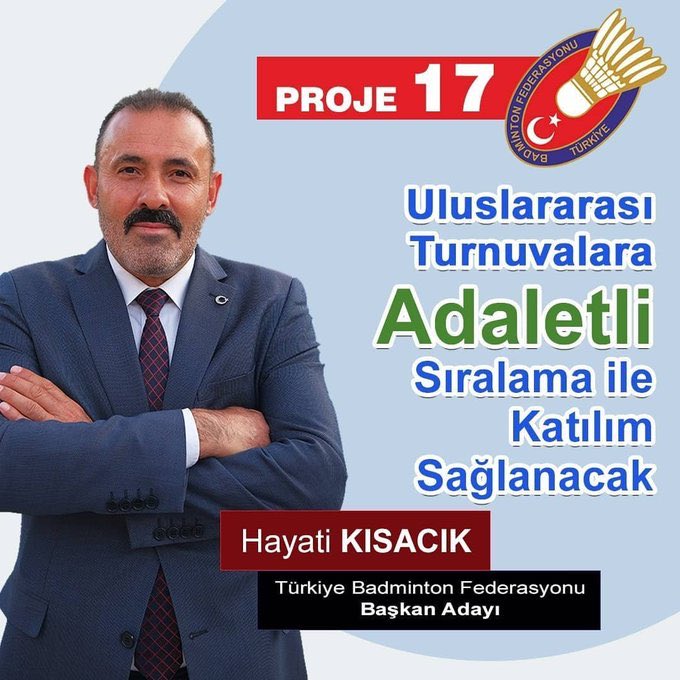 Badminton da güçlü federasyon eşit, şeffaf ve liyakat sahibi adil bir yönetim için 

#BadmintonaHayatiÇözüm