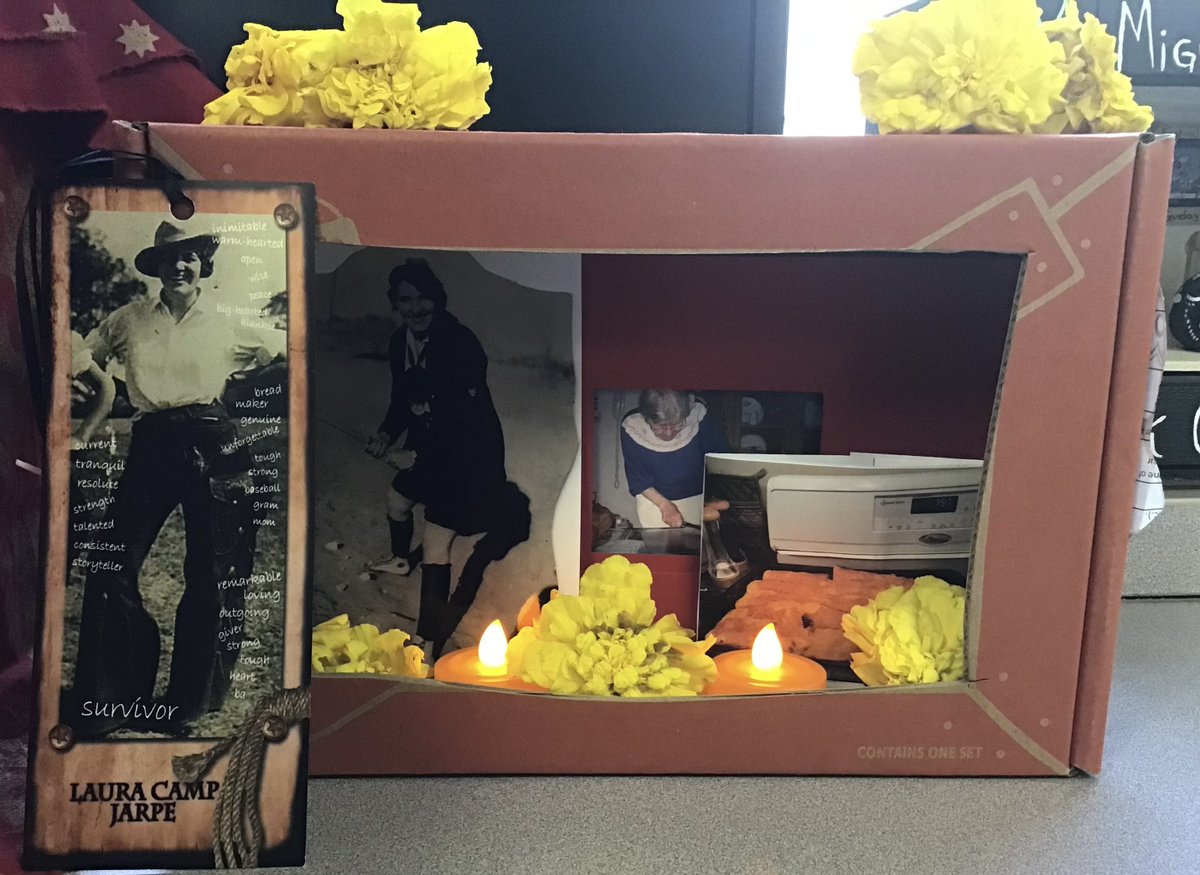 Ofendas de los estudiantes Para Día de los Muertos. Buen trabajo. #oakpark97 @oakpark97 #bebrooks97