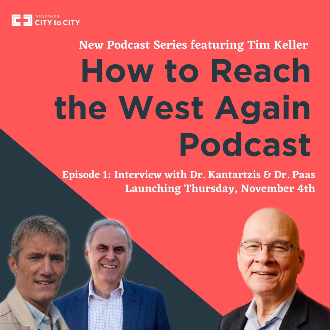 City to City (@redeemerctc) on Twitter photo Announcing - How to Reach the West Again Podcast!
⠀⠀⠀⠀⠀⠀⠀⠀⠀
Check out the new series launching November 4th, featuring <a href="/timkellernyc/">Timothy Keller (1950-2023)</a> and Redeemer City to City
Episode 1 includes City to City voices, Dr. Giotis Kantartzis and Dr. Stefan Paas.
More details coming soon! Announcing - How to Reach the West Again Podcast!
⠀⠀⠀⠀⠀⠀⠀⠀⠀
Check out the new series launching November 4th, featuring <a href="/timkellernyc/">Timothy Keller (1950-2023)</a> and Redeemer City to City
Episode 1 includes City to City voices, Dr. Giotis Kantartzis and Dr. Stefan Paas.
More details coming soon!
