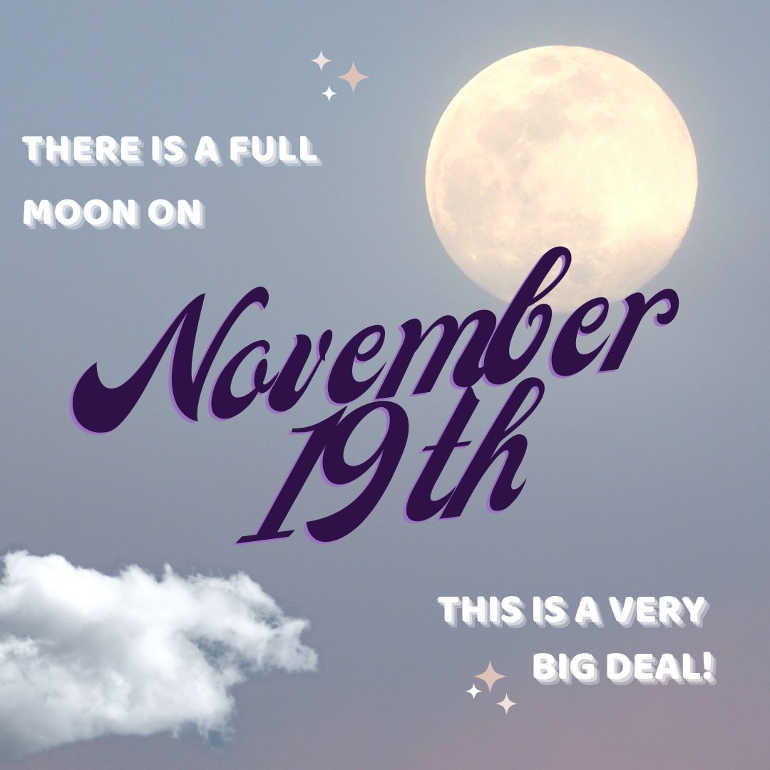 overthemoonfred's tweet photo. omg there’s a full moon on November 19th?!? that sounds super serious. u should probably mark ur calendars. and u should also stay tuned for some more exciting news. regarding the full moon and nothing more. https://t.co/5NLU8mzCRs