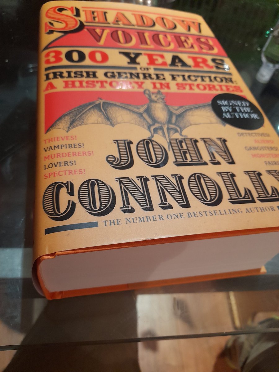 donjimmyreviews's tweet photo. Also in the post today is the MASSIVE (literally and figuratively) nee book from @jconnollybooks
#ShadowVoices - At over 1000 pages this one should keep me going. I may try a story a day....
Many thanks to @gutterbookshop for getting the book signed and dedicated. https://t.co/hF23H52Pfk