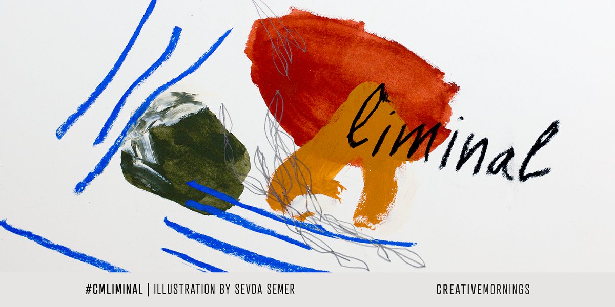Liminality is a state of becoming. It slips away, eluding easy categorization.

<a href="/CM_SOF/">CreativeMornings/SOF</a> chose this month’s exploration of Liminal and Sevda Semer illustrated the theme. Learn more about their work: creativemornings.com/blog/meet-our-…