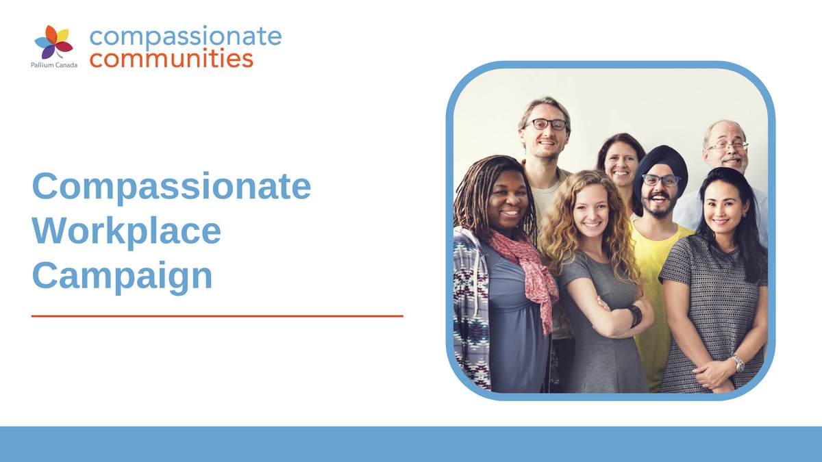 #CompassionateCommunities Resource Spotlight: Creating a more compassionate workplace environment is everyone’s business. Learn how the Compassionate Workplace Campaign can improve your workplace 'care culture': compassionateworkplace.ca

#WorldCCDay #CompassionateWorkplaceCampaign