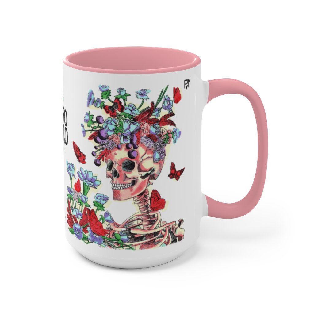 The flowery Calaca #mug for #DayOfTheDead and also so that all year round you can savor a delicious coffee☕️ in your mornings!

😍👉🏼 cutt.ly/VRN3RGN 

#Limoza #Limozaart #DiaDeMuertos #CoffeMug #Mugs #Mugcollector #Coffelover #Muglove #Mugshotmonday #PuroMexico