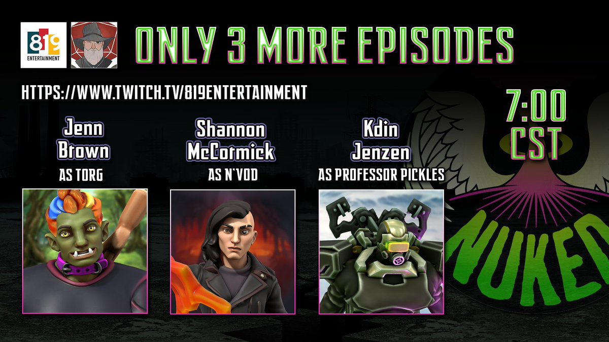 NukedCampaign's tweet photo. Three more episodes left in S2! Join us tomorrow! https://t.co/2EctqayQ5Y