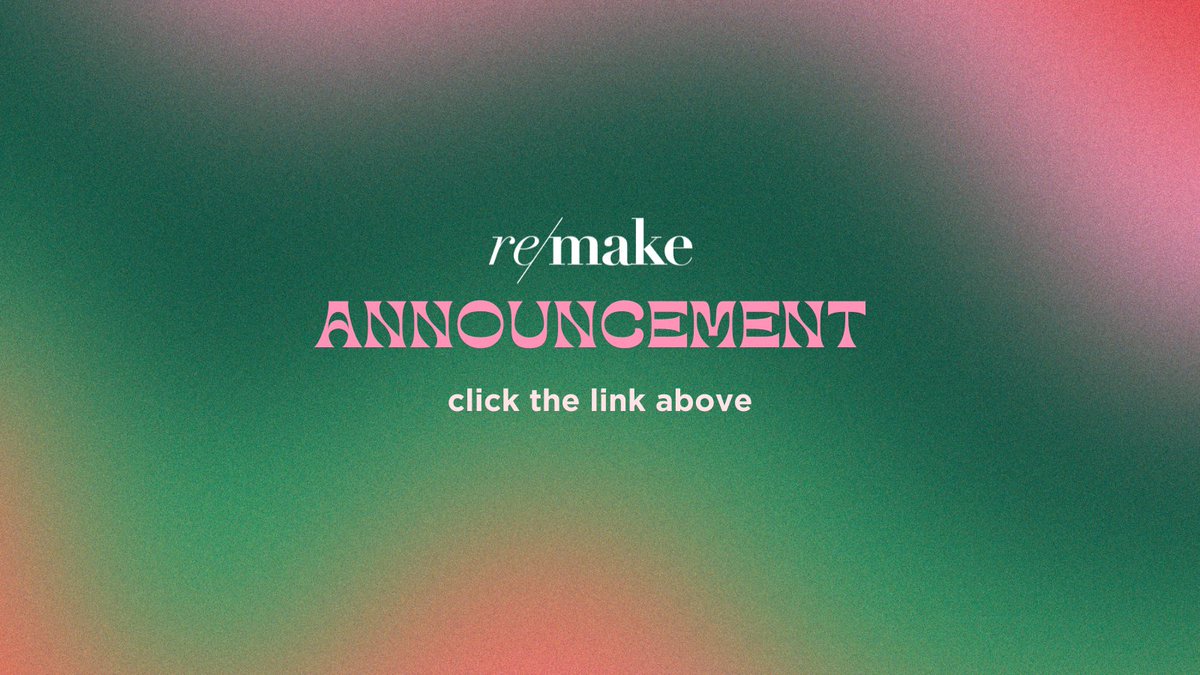 remakeourworld's tweet photo. It's an important day for Remake 💝
click here➡️ https://t.co/ooTpaeYhV8 #GiveYourValues https://t.co/l72gxYKqVq