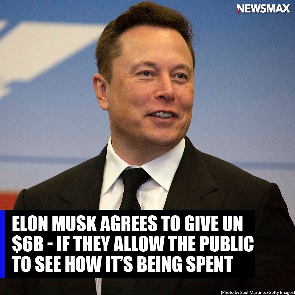Elon Musk says he will sell $6 billion worth of Tesla stock and donate the proceeds to the United Nations’ food agency if it could show how the money would solve world hunger, and allow the public to see "precisely how the money is spent." bit.ly/3GGYgoN