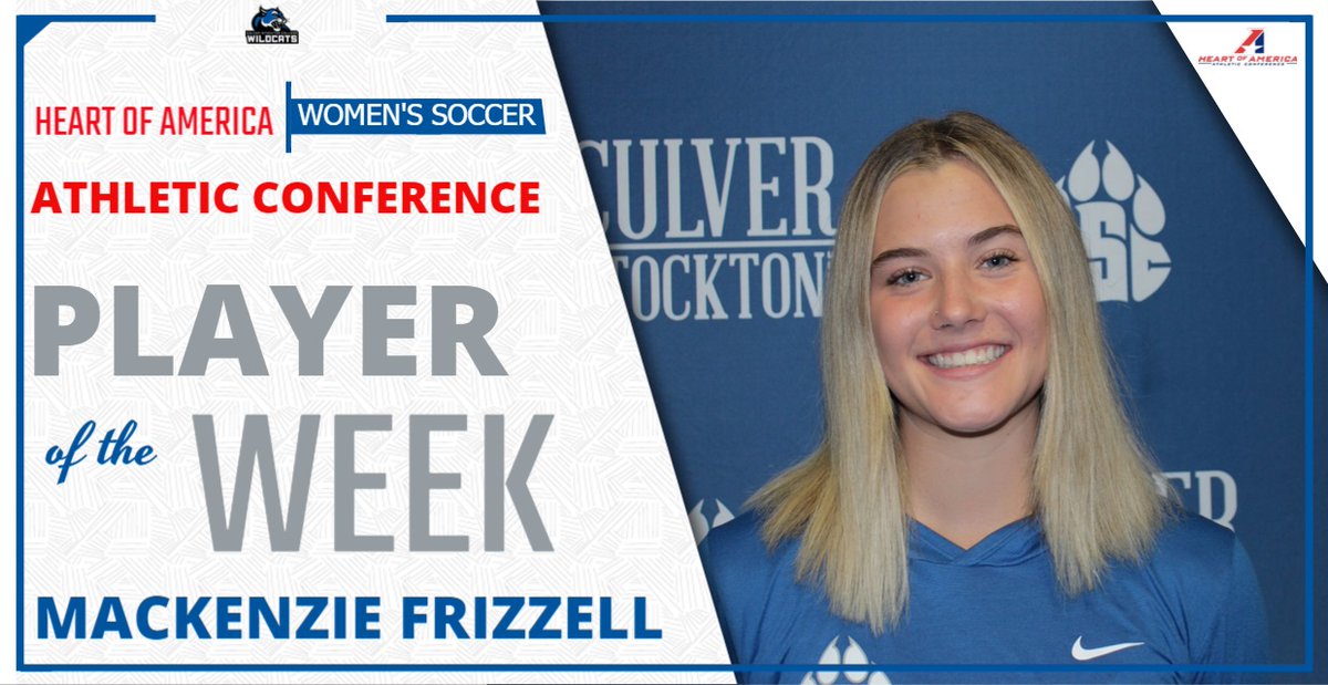 CSCWildcats's tweet photo. Women's Soccer: Frizzell Earns Heart Weekly Honors after Recording Two Shutouts #GoWild 
 - https://t.co/yPCEQKvkan https://t.co/2sYdut0EMs