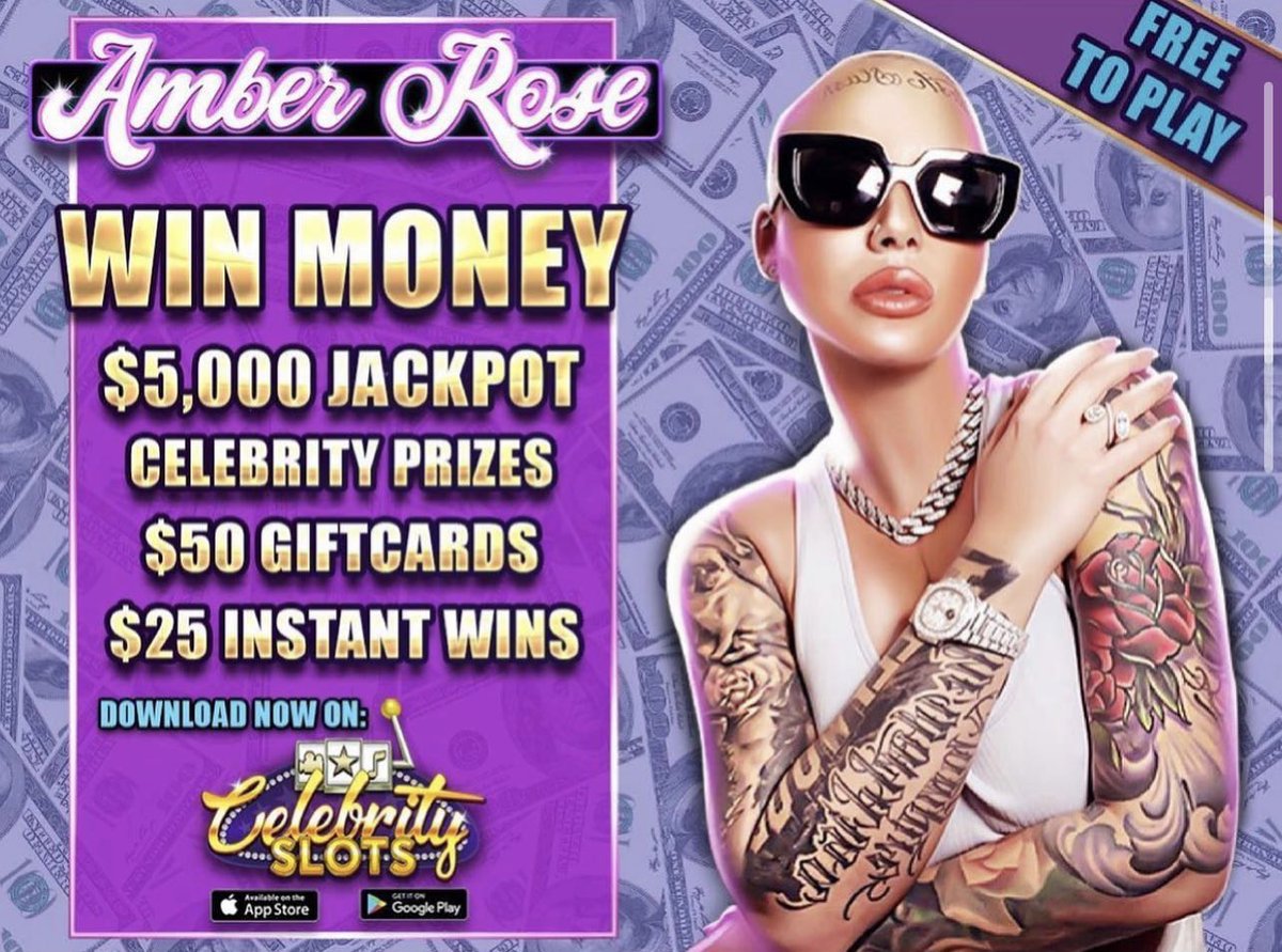 🤑 Amber Rose wants you to win $5,000!
😎 Play her game now: link.celebrityslots.com/1/applaunch

#celebrityslots #win #freetoplay #wincelebrityexperiences #winprizes #sweepstakes #slotgame #vegas #prizes #casino #casinogames #amberrose #fashion #fashionnova #hiphop #defjam #defjamrecords
