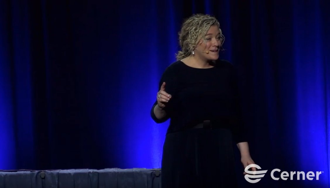 CIOCHIME's tweet photo. While we hated to see #CHIME21Fall end, closing keynote speaker @AllisonMassari shared passionate and compelling messages of survival that one couldn't help but feel inspired to become a better person. Thank you @cerner for sponsoring this incredible closing keynote! https://t.co/c2yJM1PWEl