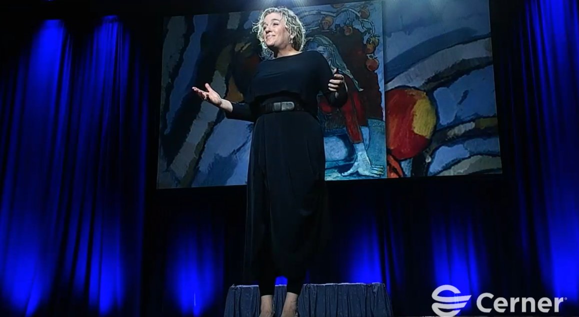 CIOCHIME's tweet photo. While we hated to see #CHIME21Fall end, closing keynote speaker @AllisonMassari shared passionate and compelling messages of survival that one couldn't help but feel inspired to become a better person. Thank you @cerner for sponsoring this incredible closing keynote! https://t.co/c2yJM1PWEl