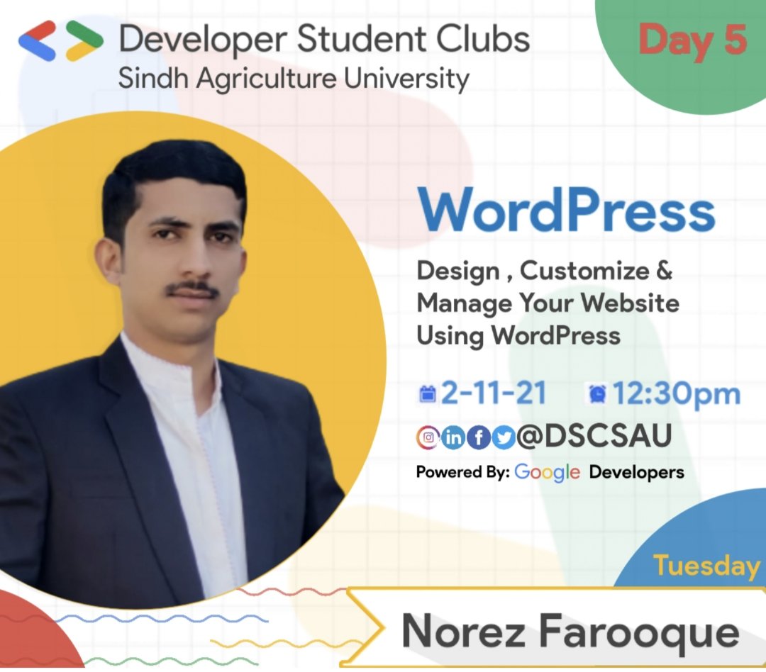 Dscsauchapter's tweet photo. Our first session of WordPress has been completed successfully. ✨

Next session will be on Tuesday. 

Grab your seats for WordPress Day 2.

Registration link: https://t.co/0vb8zyPQTF
@googledevs
@googledevgroups
#DeveloperStudentClubs #Google #DSCSAU #GoogleDevelopers https://t.co/WqCvQhqlEC